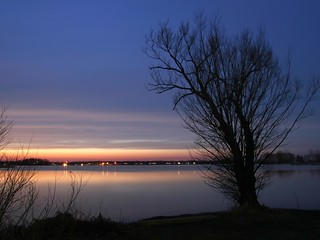 Sunset at Braddock Bay, April 5, 2008
