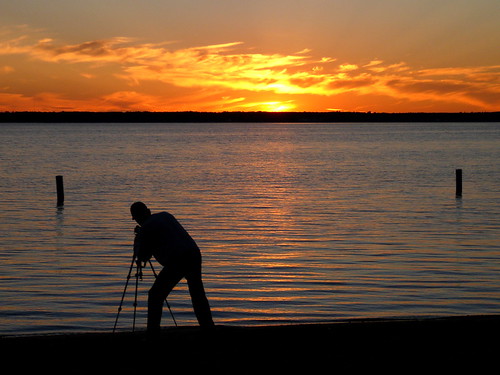 Michigan Trip 2008-58 by krossbow, sunset silhouette landscape photographer michigan cadillac lakemitchell lakemitchel