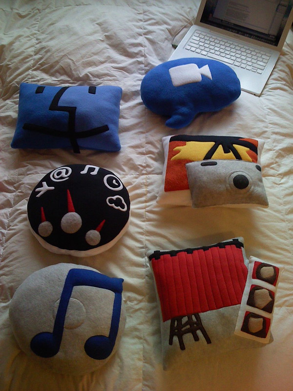 Icon Pillow Collection on bed