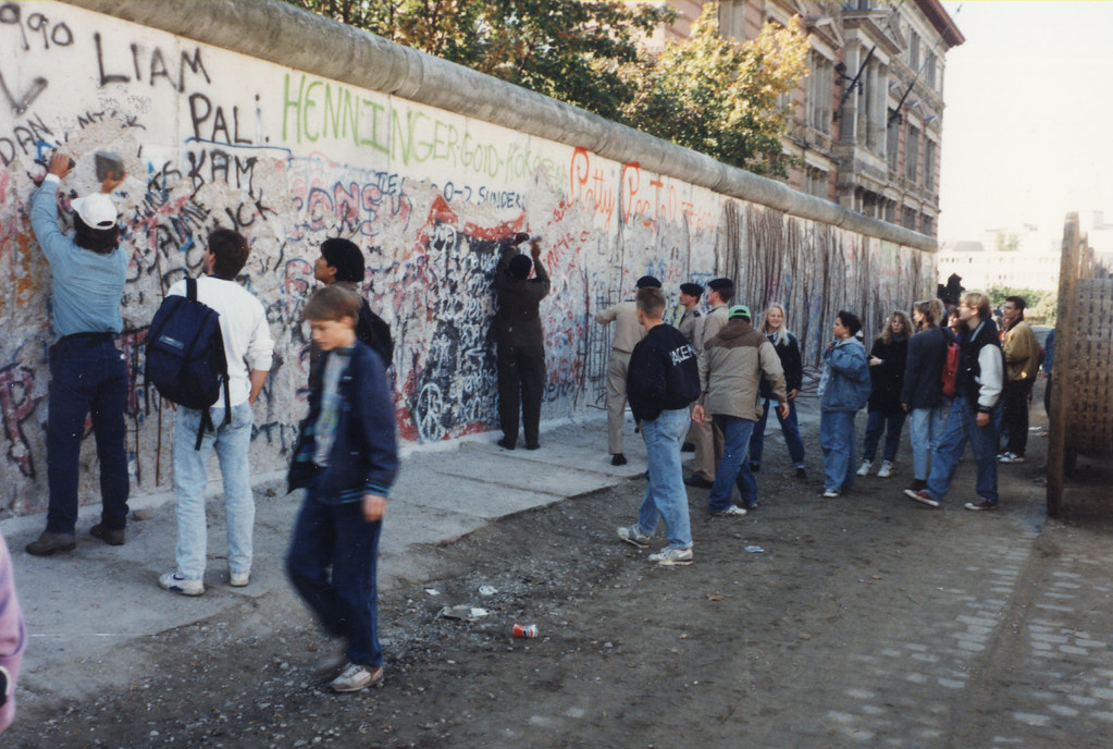 Berlin Wall 1990. (Photo was  taken from the east side!)