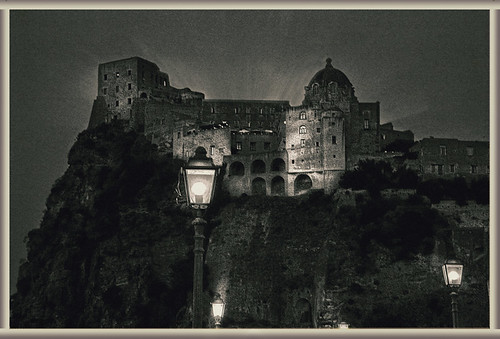 Il castello di notte, vers. B/N by cischia