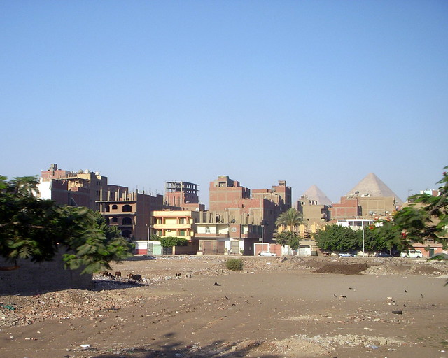 cairo. pyramids look different now