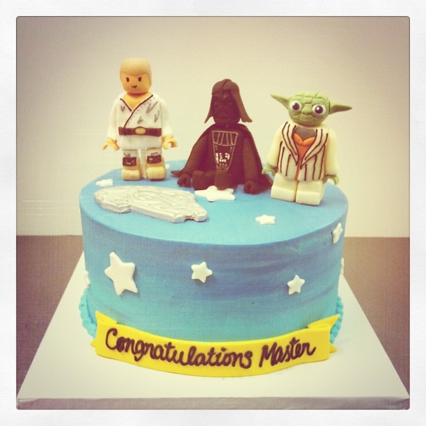 Star wars graduation cake