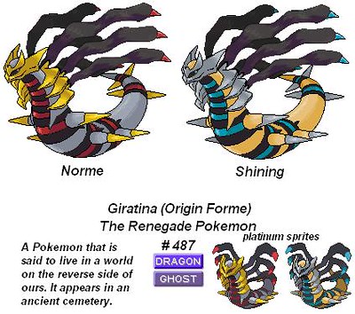 Pokemon Palette Swaps — Can you do shiny origin giratina and shiny