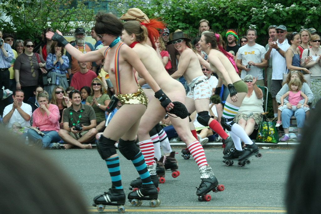 naked, nude, washington, painted, fremont, 2008, bikers, solsticeparade.