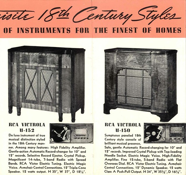 RCA Victrolas, Panel 3R - 1939