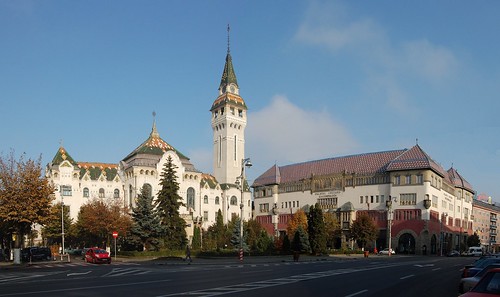 Palace of Administration & Palace of Culture at Marosvásárhely by Istvan