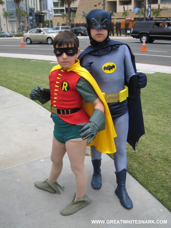 Batman and Robin Kids Costumes at Comic-Con 2008