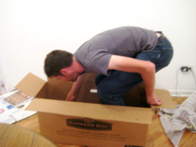 donal getting into the box