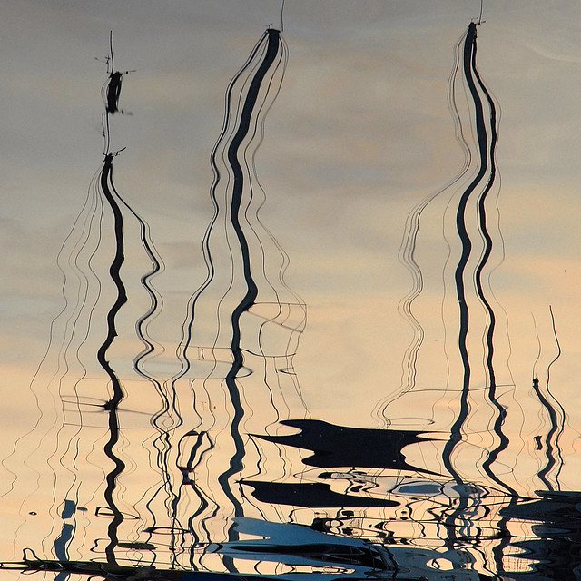 boat reflections