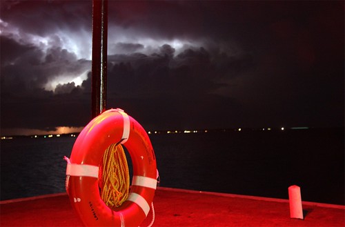 red storm clouds canon pier stormy lightening 2008 lifepreserver outstandingshots canon40d