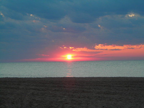 Sunrise by Stormwatcher, camping sunrise michigan roadtrip 2008 lakehuron harrisville