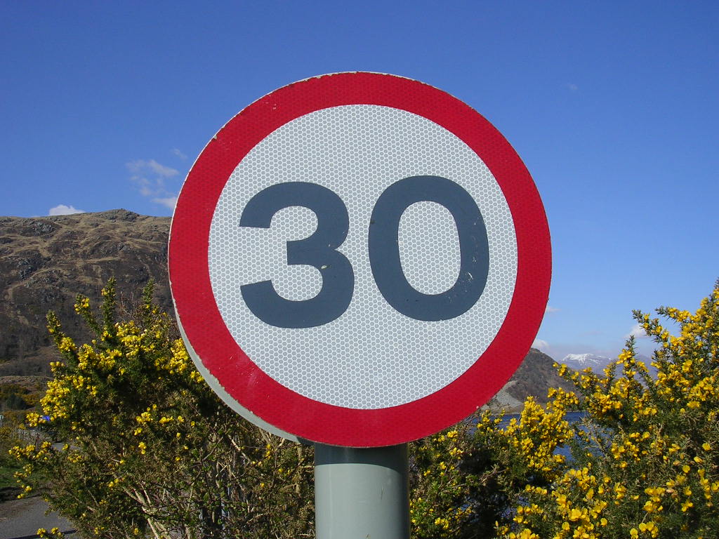 Speed Limit: 30 mph