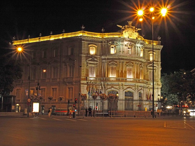 Madrid plaza Cibeles (noche)
