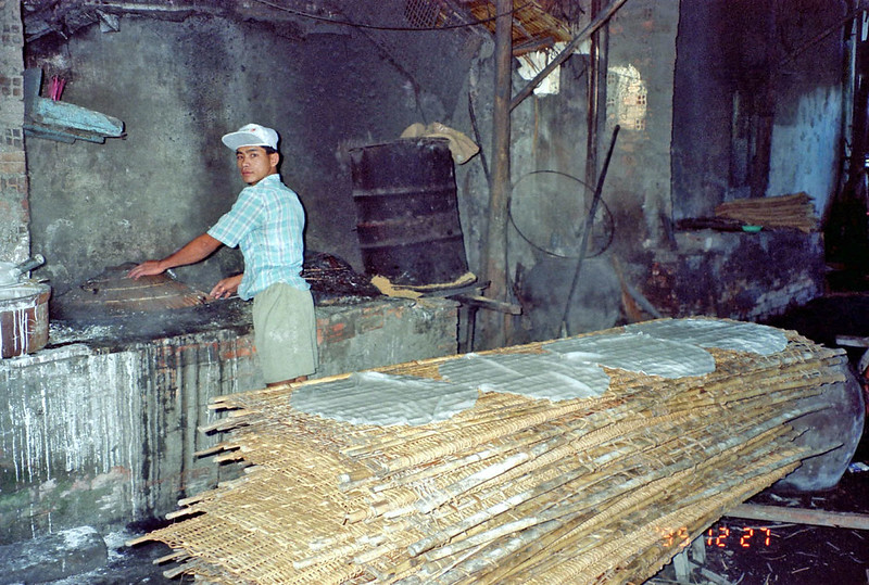 Making rice paper  - Vietnam