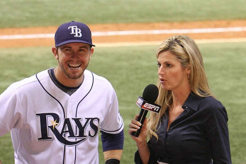 Erin Andrews from ESPN with Evan Longoria the 2008 America…