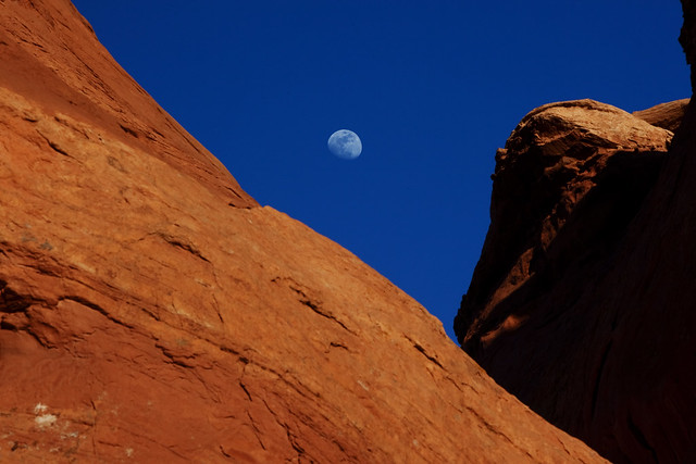 Moonrise in Monument Valley