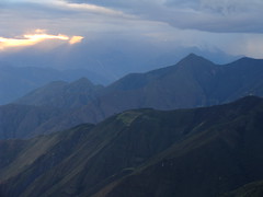 Looking down on the valley of the Marañon