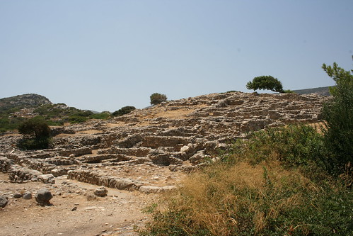 Ruins at the Minoan town of Gournia, Crete