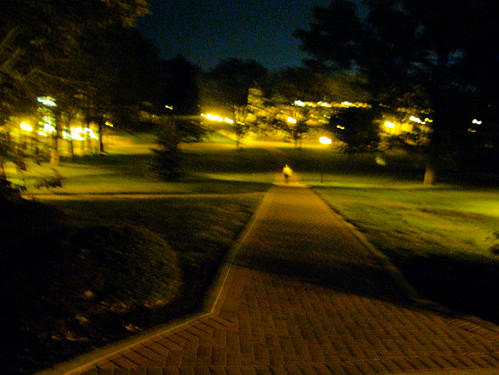 Night view of campus. wittenberg parents' weekend 2008-17