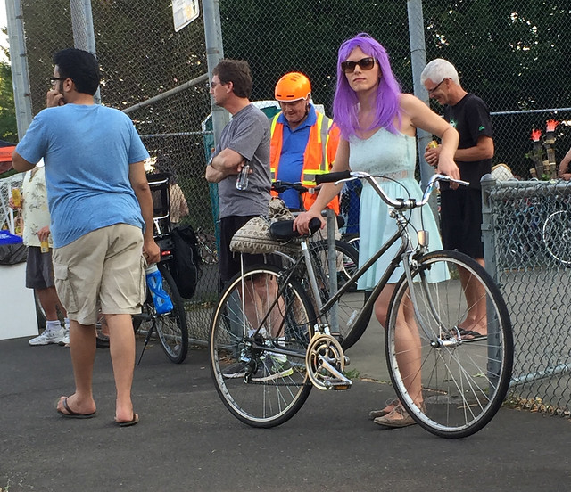 Staging Area, World Naked Bike Ride Portland 2015 