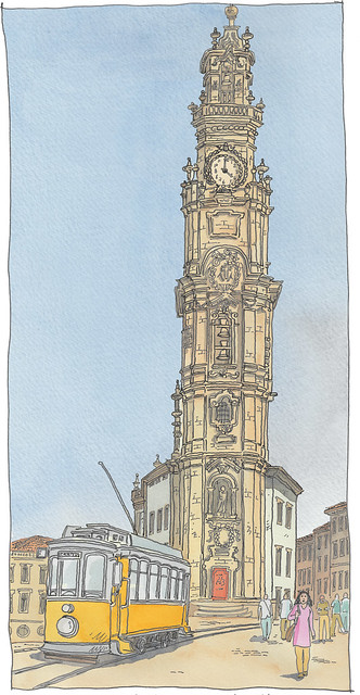 Portugal, Porto, Torre dos Clérigos