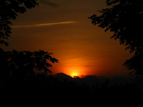 May 24th - Sunset on the Zell Miller Parkway by Claire DeLand ~ "GA Music Maker", sunset evening picnic g7 may24th2008 appalachianfoothillsparkway