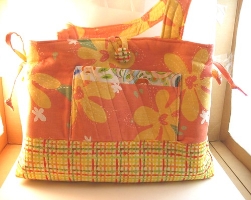 Orange tote | I'm really enjoying making these tote bags! | Girly Girl ...