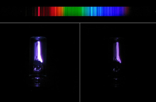 Argon bulb & spectrum | by Cyberchemist