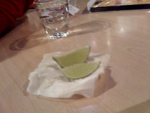 Lefty o douls | This is how limes come with tequila shots ...