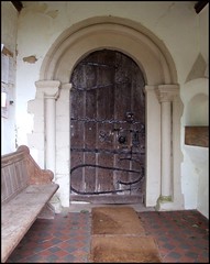 south door and doorway