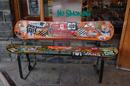 Snowboard-bench