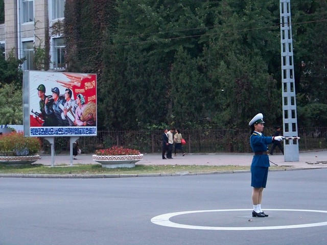 Pyongyang Traffic Girl DPRK