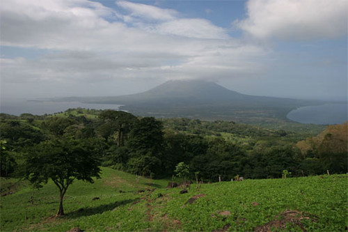 View towards Concepción volcano
