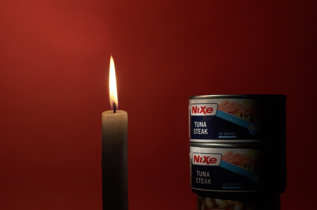 Romantic candlelit dinner