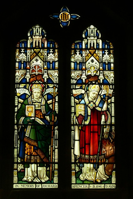 Sat, 11/29/2008 - 14:05 - Memorial window to Richard Spencer. 'Saints of England' - Messrs Clayton and Bell.

All Saints parish church Swinford Leicestershire 29/11/2008.