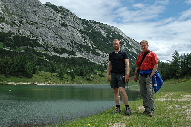 d0804010 | am Großsee, dahinter die Traweng (1981 m). Totes Gebirge / Steiermark, 05.07.2008