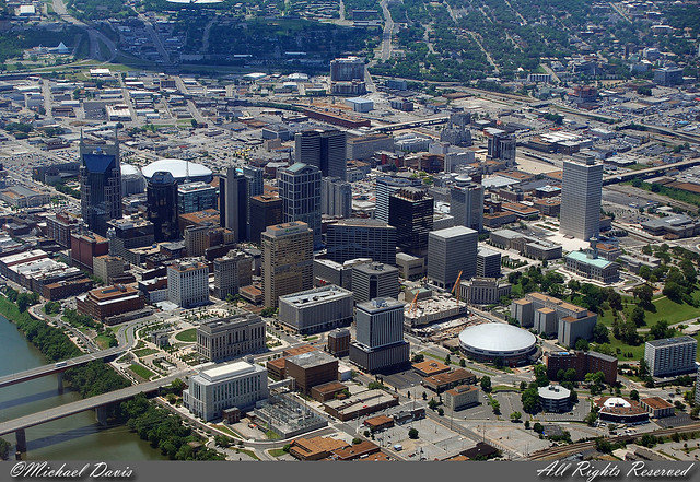 Downtown Nashville Aerial