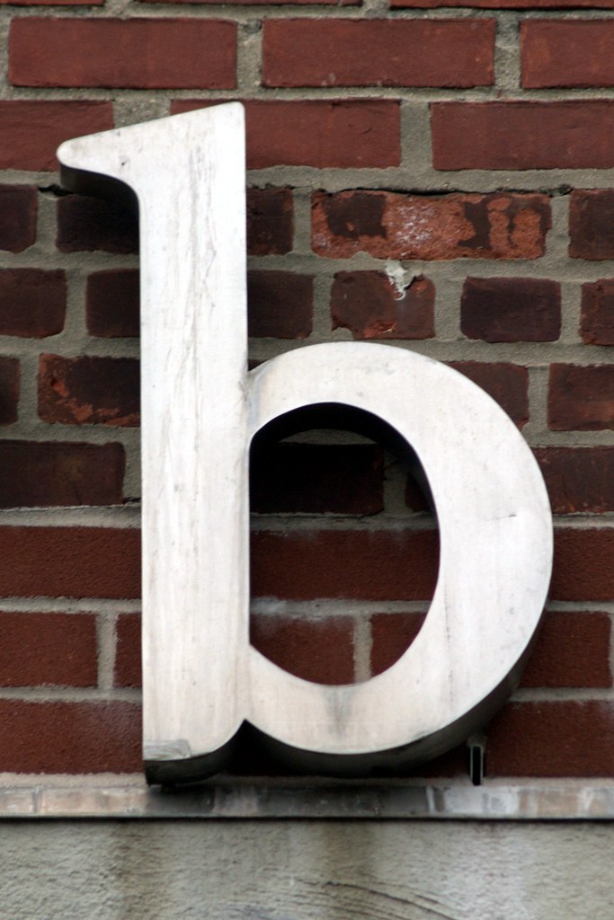 Aluminum Lower-case Letter B (Long Island City, NY) - Flickr