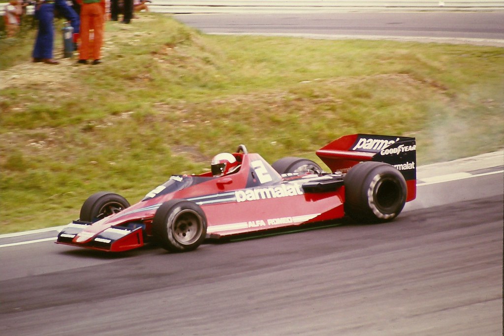 John Watson- Parmalat Racing Team - Brabham BT46  - rounds Druids Bend during the 1978 British Grand Prix, Brands Hatch