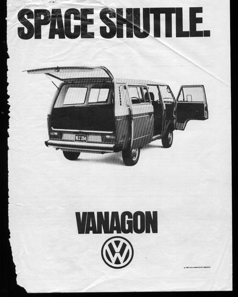 Not a VW Bus! Volkswagen Vanagon Magazine Ad 1981