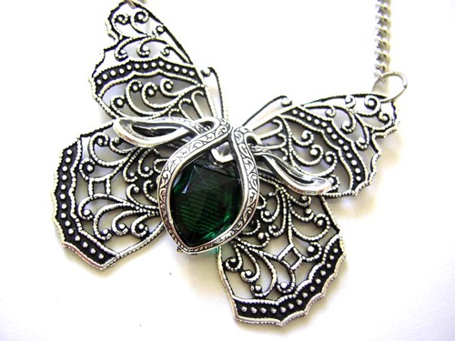 Silver Butterfly Filigree Pendant | I loved making this beau… | Flickr