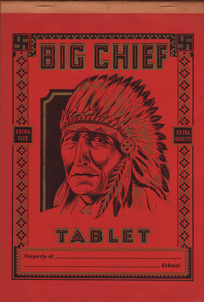 Big Chief Vintage Tablet Cover Art Board Print for Sale by