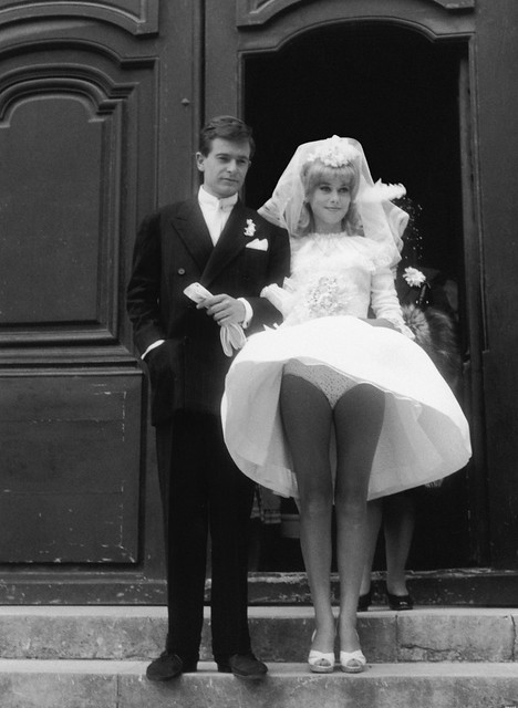 The Catherine Deneuve's flying wedding dress ♥