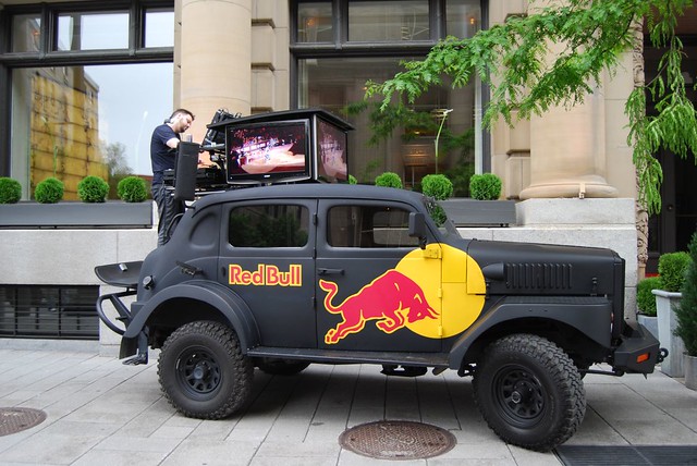 Red Bull Mobile DJ car