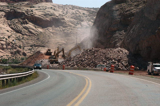Widening of US 191 at Arches National Park... 20040708_2510