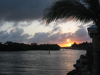Sunset Over Ocean Reef Channel