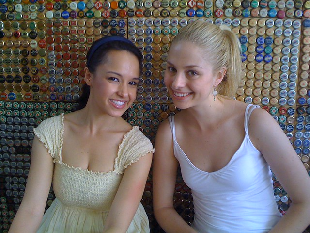 Natali Del Conte and Sarah Austin at Wiimbledon