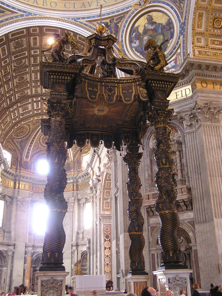 The Baldacchino (Altar Canopy) Designed by Bernini | Flickr