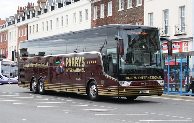 Parrys International - Cheslyn Hay YD14GFE on the seafront in Weymouth.